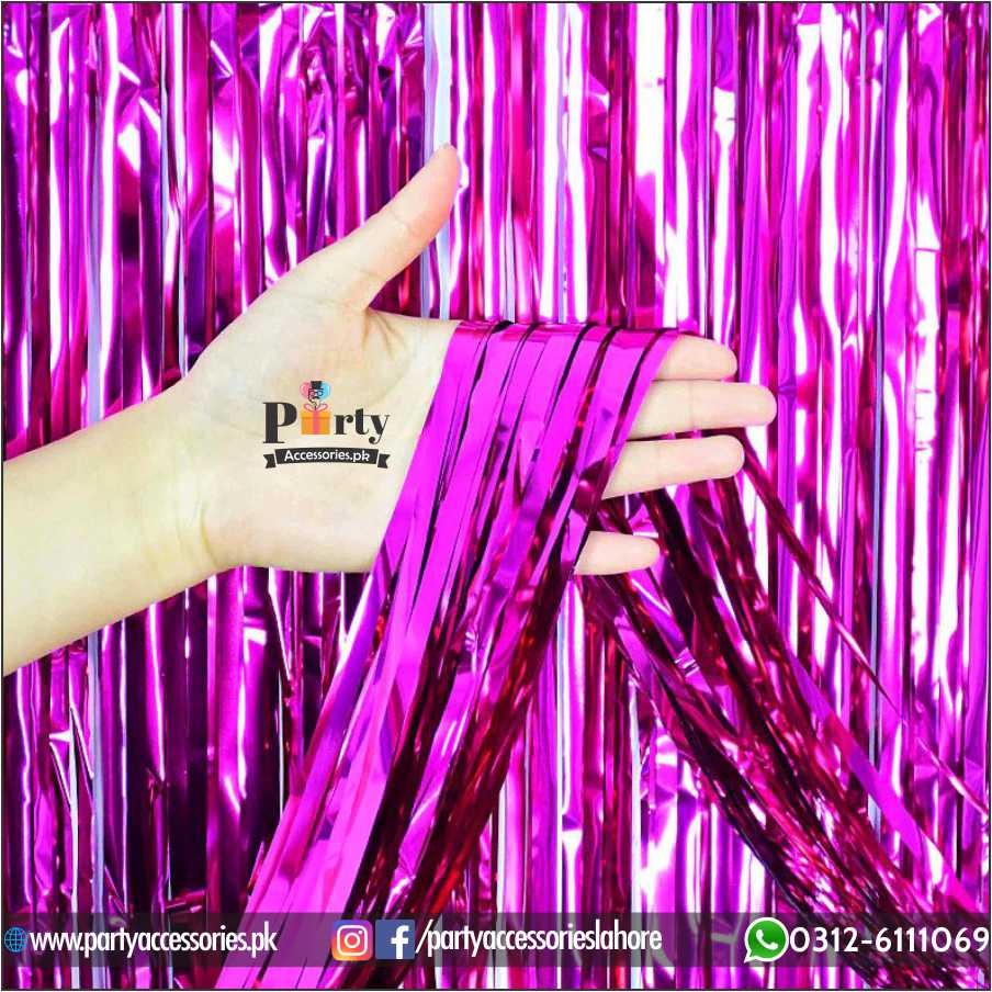 Metallic Foil Tinsel Fringe Curtain for Birthday or other Party Backdrops Decoration door decoration