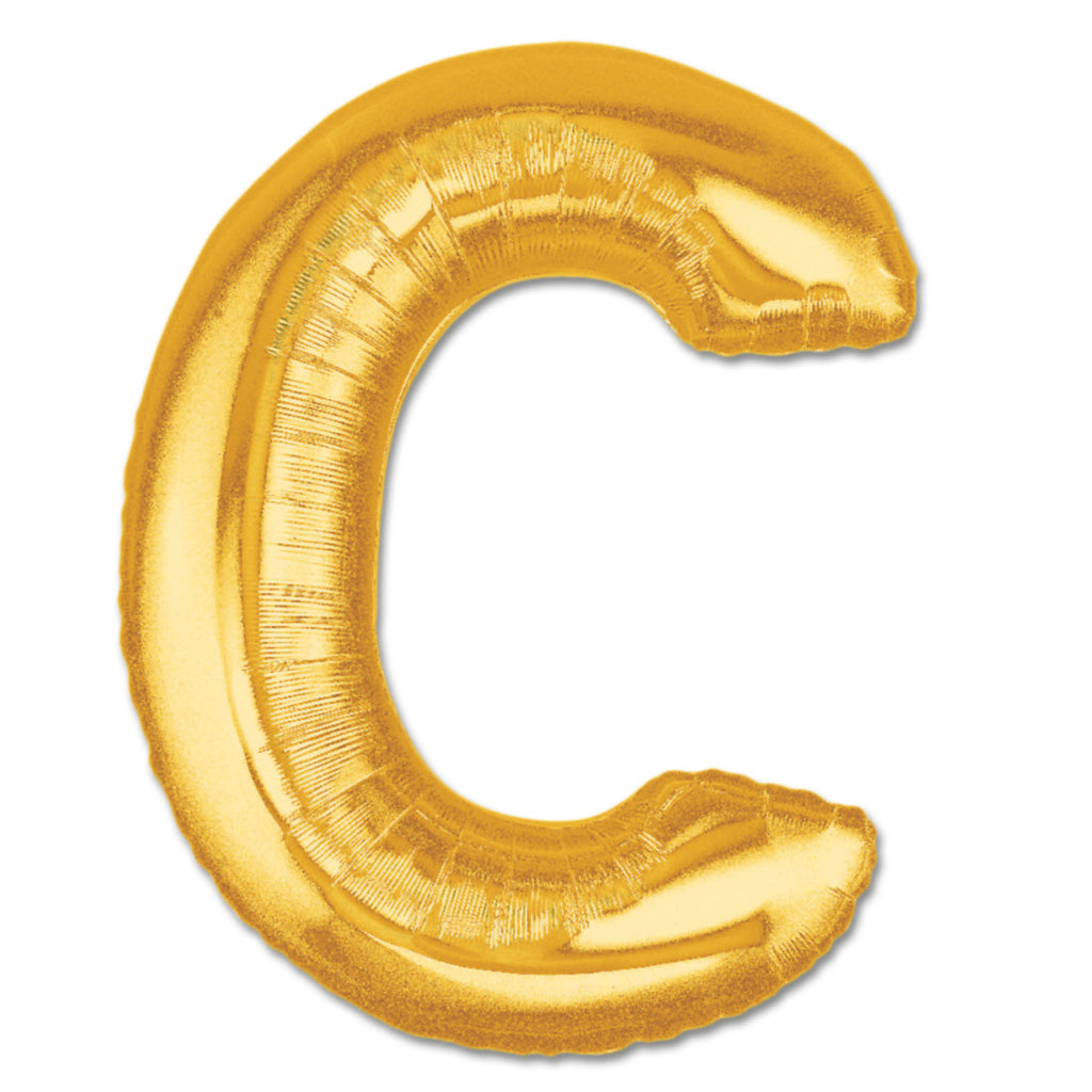 Letter Alphabet Golden Foil Balloons