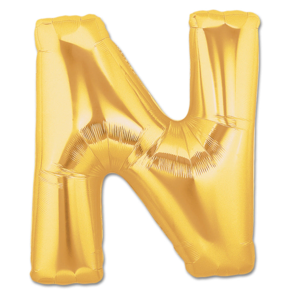 Letter Alphabet Golden Foil Balloons