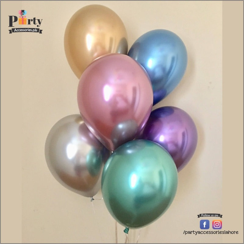 Metallic Chrome Balloons in Shinny colors for Balloons garland Arch sets